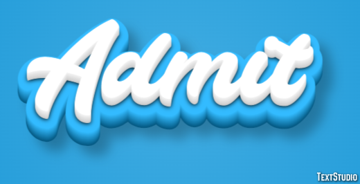 Admit Text Effect