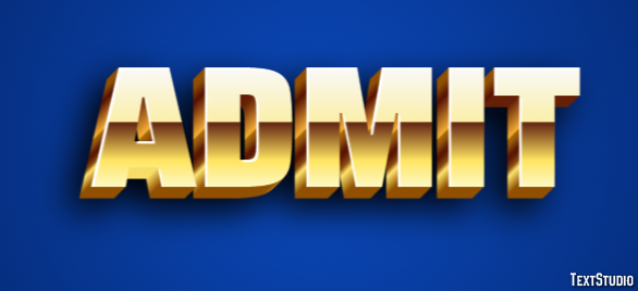 Admit Text Effect