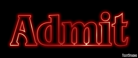 Admit Text Effect