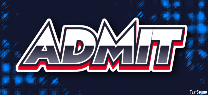 Admit Text Effect