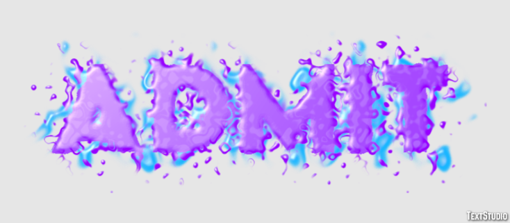 Admit Text Effect