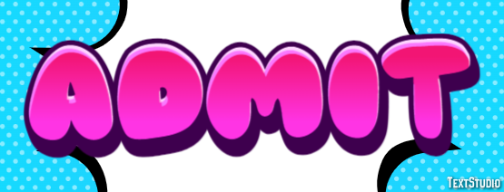 Admit Text Effect