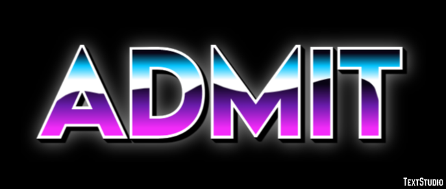 Admit Text Effect