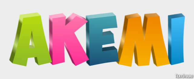Akemi Text Effect