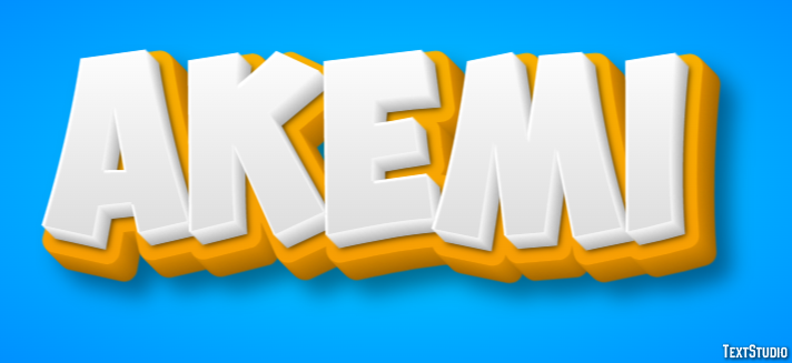 Akemi Text effect
