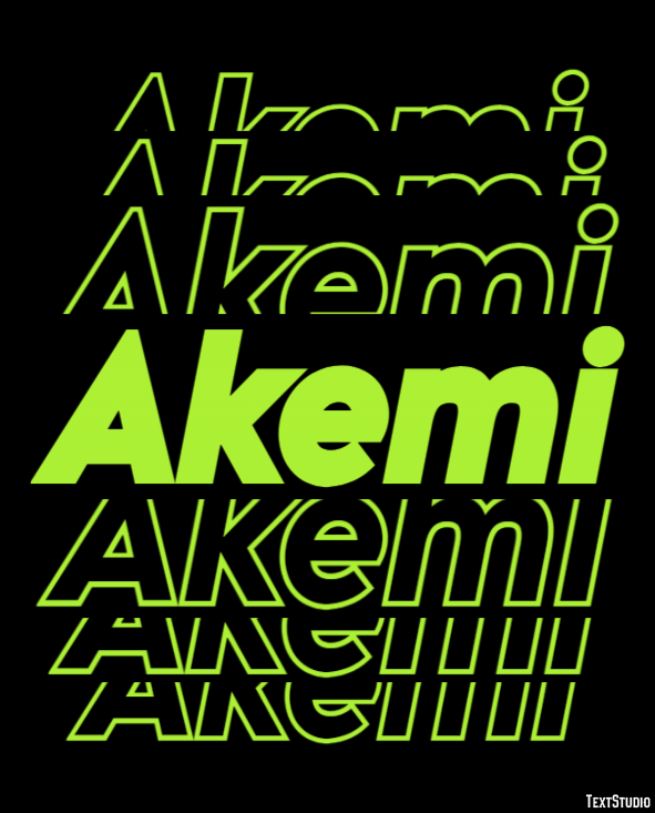 Akemi Text Effect