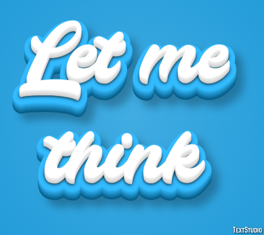 Let me think Effet de Texte