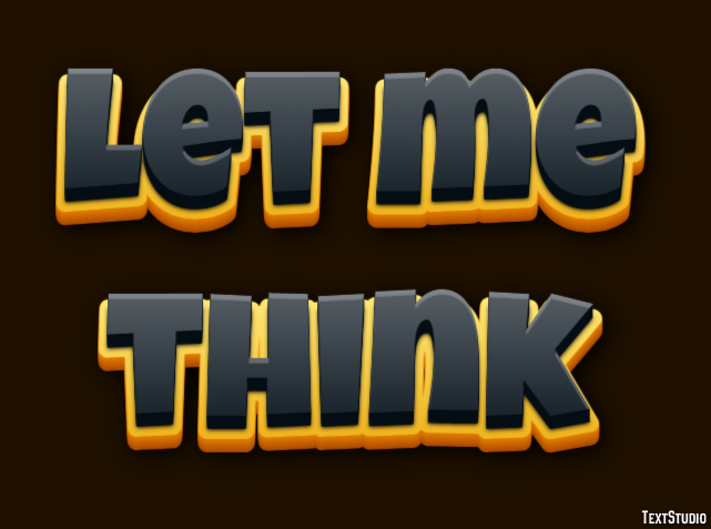 Let me think Effet de Texte