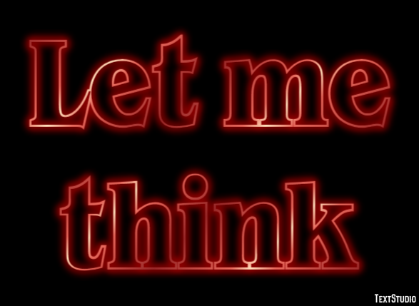 Let me think Effet de Texte