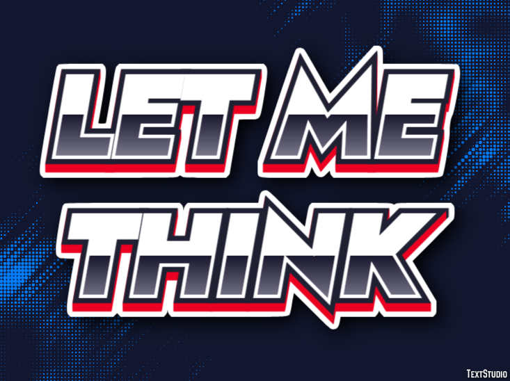 Let me think Text Effect