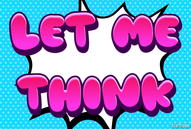 Let me think Text Effect