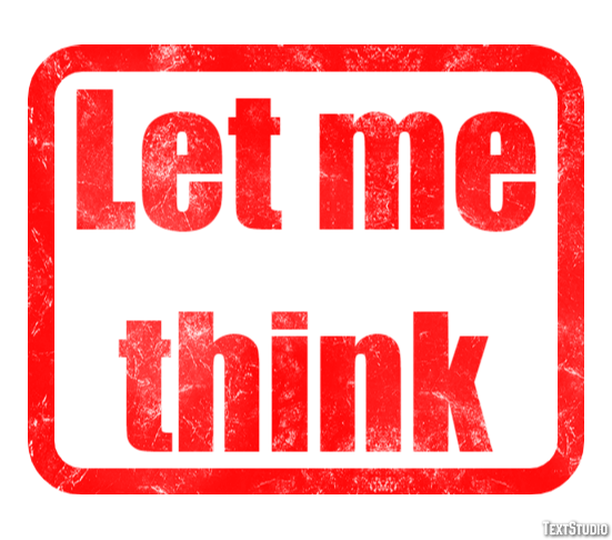 Let me think Text Effect