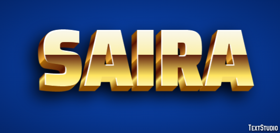 Saira Text Effect