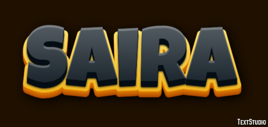 Saira Text Effect