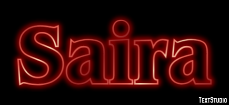 Saira Text Effect