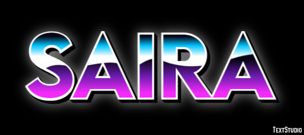 Saira Text Effect