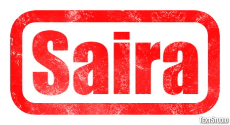 Saira Effetto testo