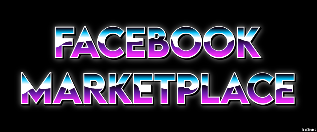 Facebook Marketplace Effetto testo