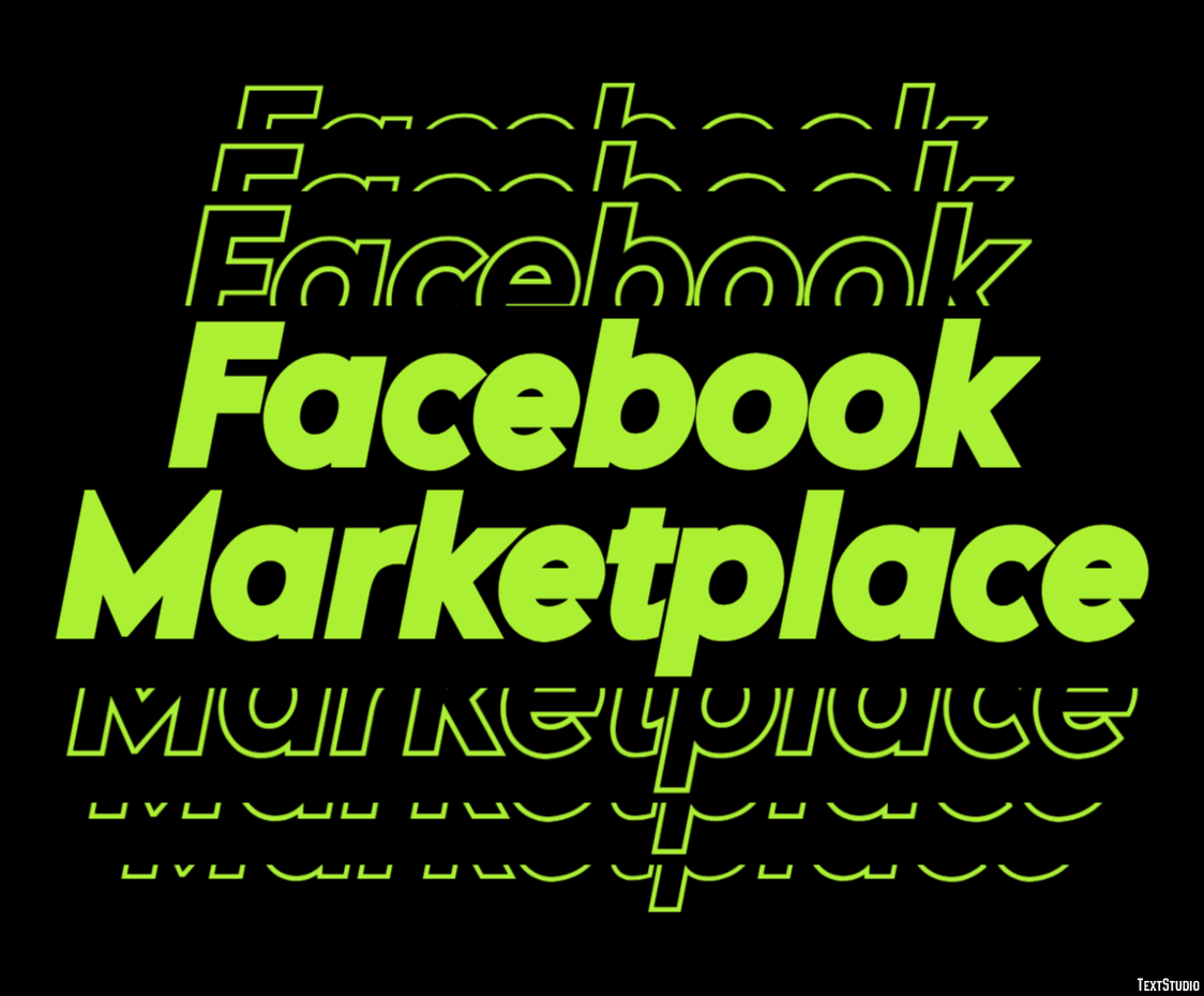 Facebook Marketplace Effetto testo