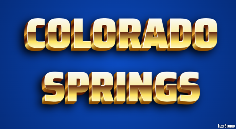 Colorado Springs Effetto testo