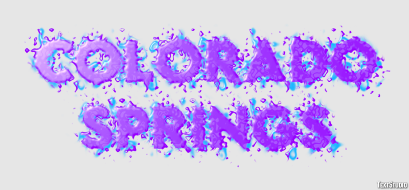 Colorado Springs Effetto testo