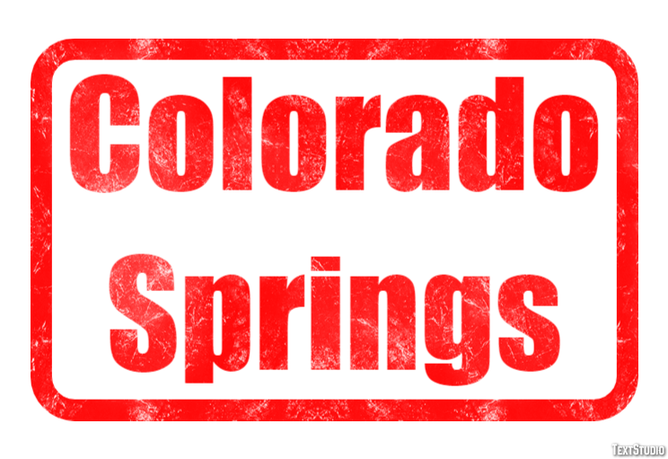 Colorado Springs Texteffekt