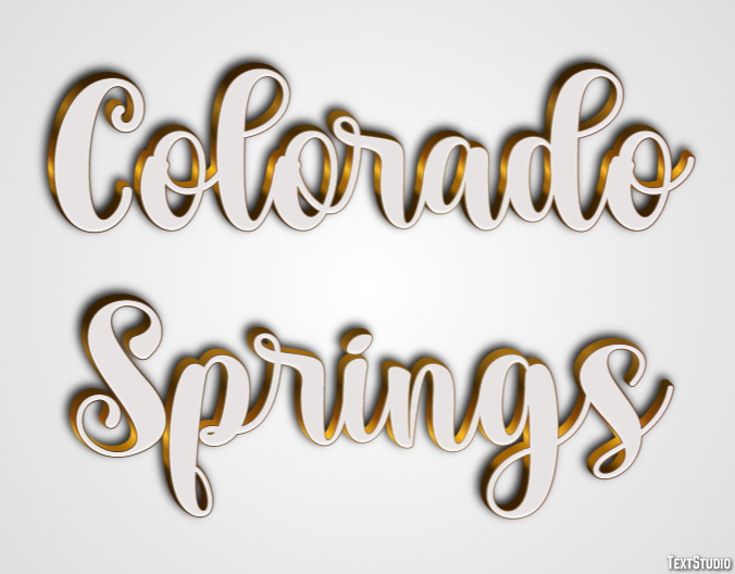 Colorado Springs Effetto testo
