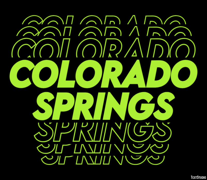 Colorado Springs Efekt tekstowy