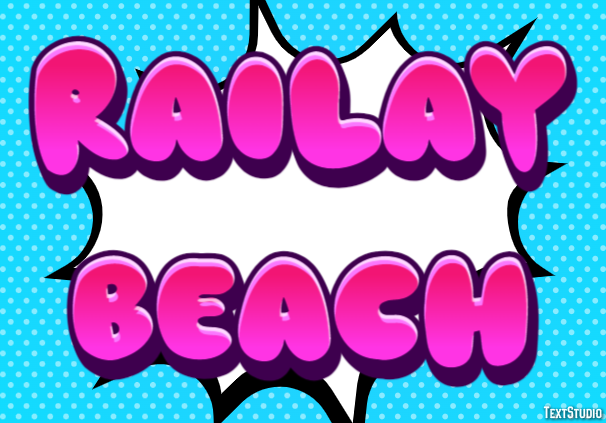 Railay Beach テキスト効果