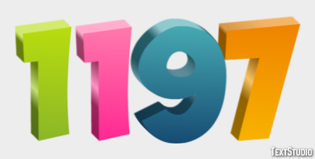 1197 Texteffekt