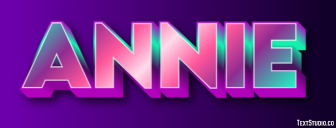 Annie Text Effect