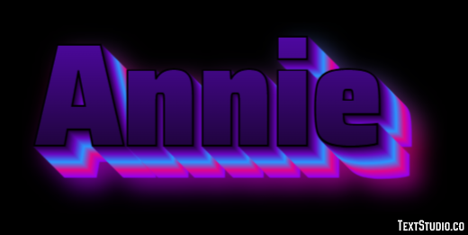 Annie Text Effect