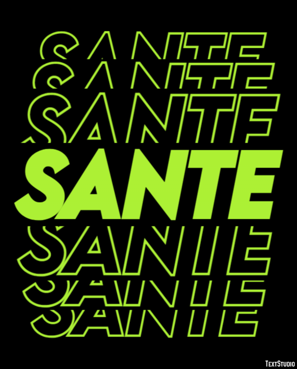 Sante Effetto testo