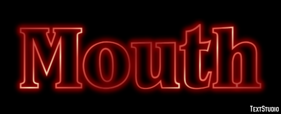 Mouth Efeito de texto