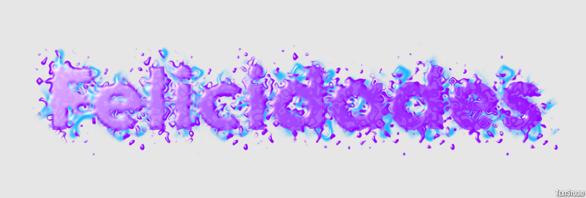 Felicidades Efecto de Texto