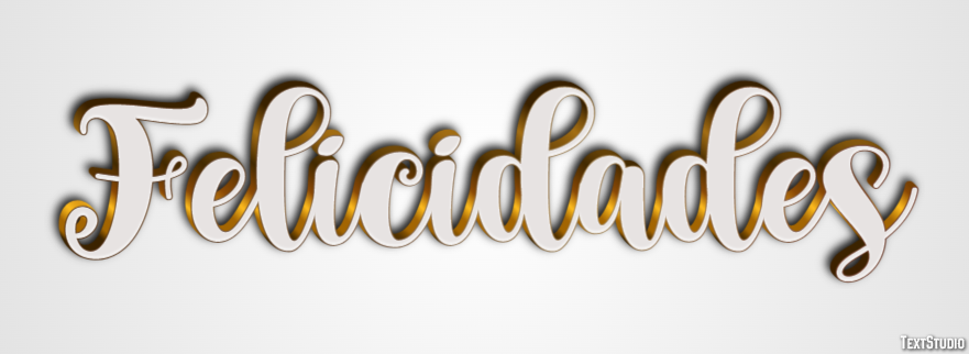 Felicidades Efecto de Texto