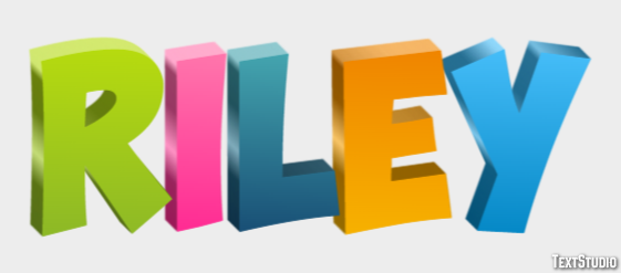 Riley Effet de Texte