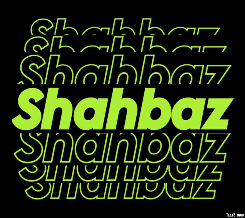 Shahbaz Texteffekt
