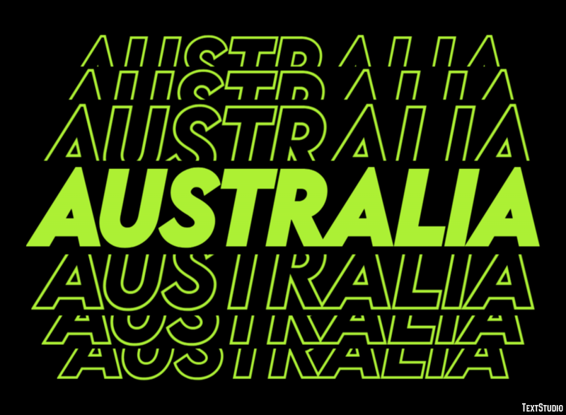 Australia Text Effect