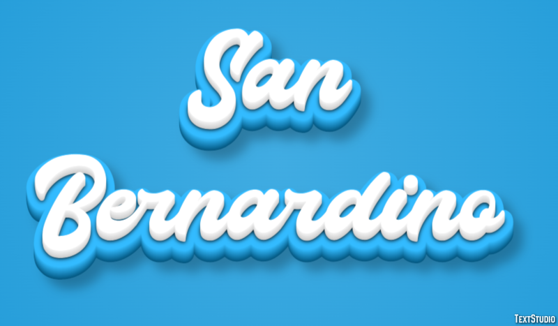 San Bernardino Efekt tekstowy