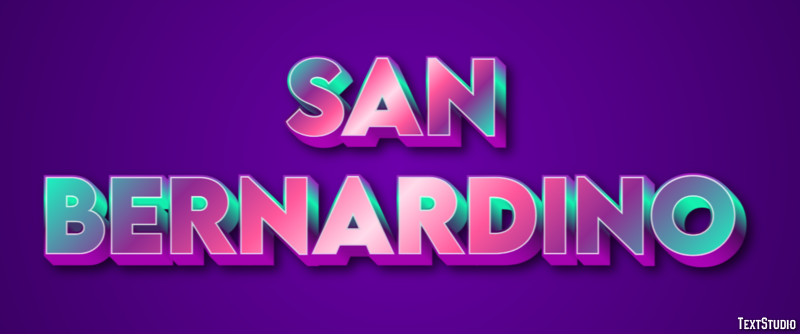 San Bernardino Efekt tekstowy