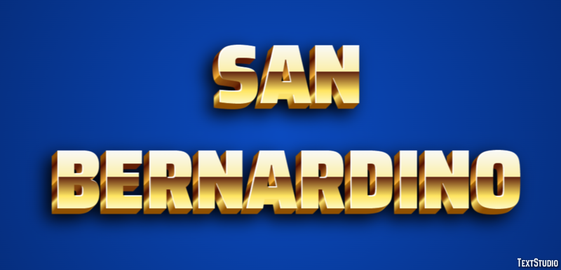 San Bernardino Efekt tekstowy