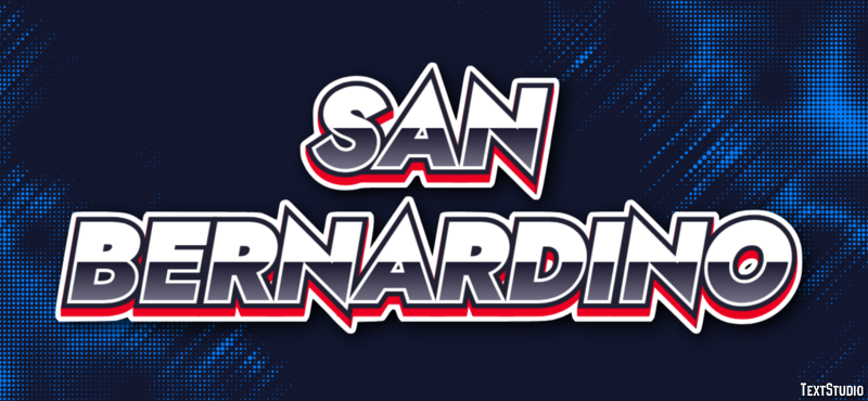 San Bernardino Efekt tekstowy