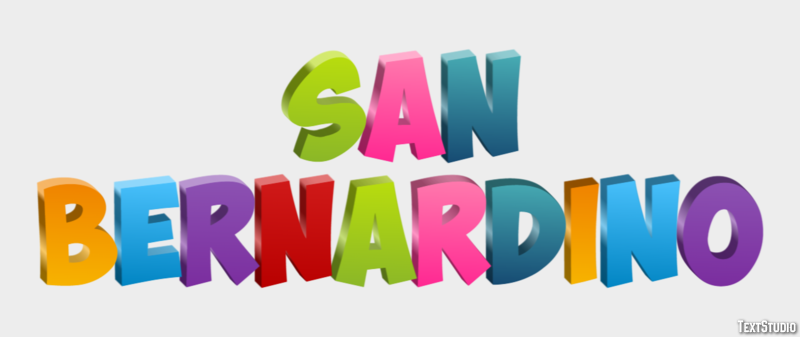 San Bernardino Efekt tekstowy