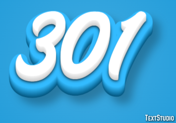 301 Effetto testo