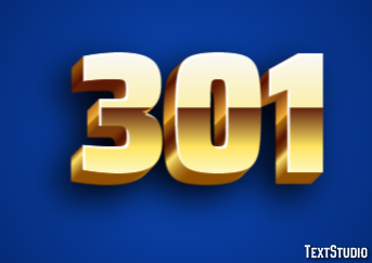 301 Effetto testo