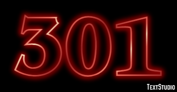 301 Effetto testo