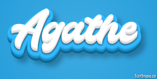 Agathe Text effect