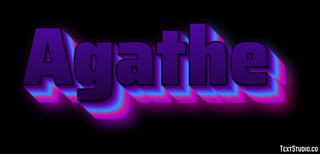 Agathe Text effect
