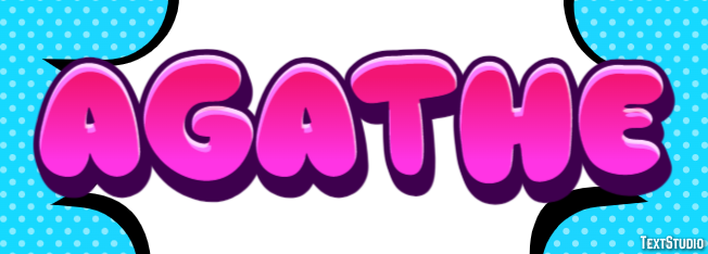 Agathe Text effect